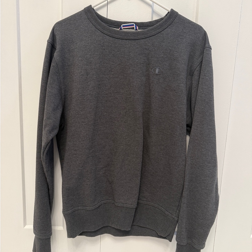 Champion Gray Crewneck Sweater Classic Fit